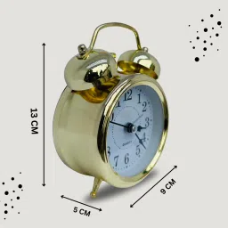 primestyle Analog Golden Clock image 3