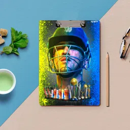 Ms Dhoni digital Reprint Clipboard Exam Pad (14x9.5 Inches) Premium Quality-17