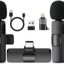 Wireless Mic Set (2 Mics) | Strong Signal | For Content Creators Microphone-picture-10
