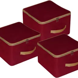 ByHayat Underbed Storage/ Space Saver Bag Pack of 3 Poly-canvas Laundry Bag-image-33