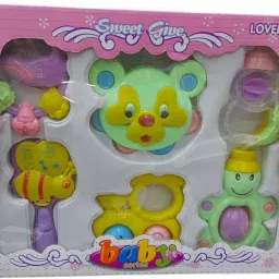 6PC Colorful Attractive Shake&Grab Rattle&Teether for New Born and Infant Rattle Rattle-29