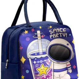 space astronaut Insulated Lunch Bag for Kids School | Picnic Organizer Reusable Waterproof Lunch Bag-image-22