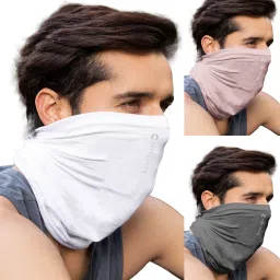 Unisex Anti Microbial Super Soft & Comfort Fit, Breathable Multipurpose Headband, Face Mask for Dust Protection Men Solid Bandana-image-45