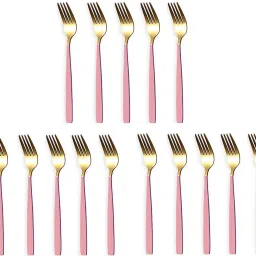 Luxury Gold Dinner & Cutlery Forks - Dishwasher Safe for Home & Restaurant Stainless Steel Dinner Fork Set-picture-5