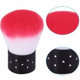 Nail Art Soft Cleaner Brush Mini Stainless Handle Remove Dust Small Angle-image-17
