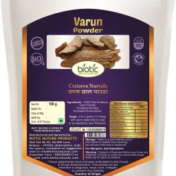 biotic Varun Chhal Powder - Varun Powder - Varuna Bark Powder image 2