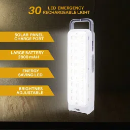 High-Bright and low bright 2 Mode Rechargeable 30 LED With 3000MAH Battery 6.5 hrs Lantern Emergency Light-0