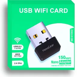 HexaGear USB Network Adapter for Wireless Laptop Computer PC Fast Internet Setup USB Adapter-0