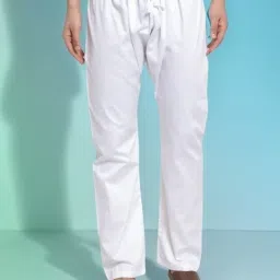 LemonX Classic White Cotton Pajama for Men Men Pyjama-image-46