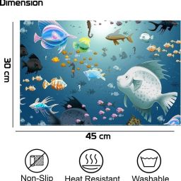 revexo Rectangular Pack of 6 Table Placemat image 2