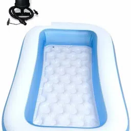 Nexia 5.5 Feet Rectangular Shape Inflatable Swimming Pool with Hand Air Pump. Inflatable Swimming Pool, Inflatable Toy Pump-picture-15