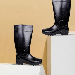 Lightweight Gum Boots Standard Steel Safety Shoes Size - 8.5 Boots For Men-image-34