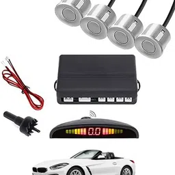 peeps store Universal 4 Silver Reverse Parking Sensor-AP25N741 Universal 4 Silver Reverse Parking Sensor-AP25N741 Parking Sensor-picture-48