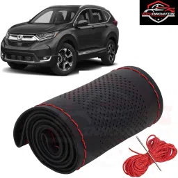 Hand Stiched Steering Cover For Honda Universal For Car-image-93
