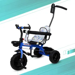 TRICYCLE WITH PARENT HANDLE, DUAL STORAGE BASKET,SAFETY HARNESS, BEST FOR 2 TO 5 YEARS KIDS Tricycle-image-64
