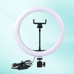 SRM 10 Inch LED Ring Light with Brightness Control and Phone Mount Ring Flash-image-32