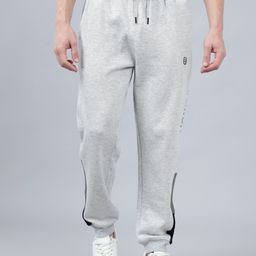 cantabil Men Solid Grey Track Pants-picture-2