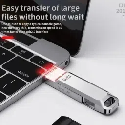DM PD168 512GB USB3.1 Type C High Speed Metal Pendrive For PC, Laptop, MacBook 512 GB OTG Drive Compatible with Tablet, Desktop Computer, Tablet, Netbook, Mobile, Audio Player, Television USB 3.1 Metal Case image 3