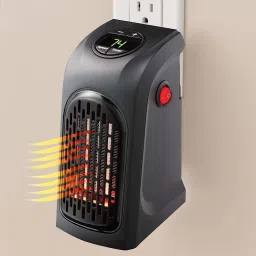 Handy Heater-a/ Mini Portable Electric Led Fan Handy Heater For Bedroom, Office Portable 400Wt Electric Handy Heater with Button Controls For Bedroom & Office Fan Room Heater-picture-4
