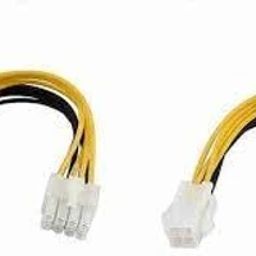 TECHGEAR Power Cord 0.18 m (Pack Of 2) 4 Pin Male to 8 Pin Female EPS Power Cable CPU Power Connector-image-71