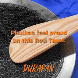 durapan Non-Stick Triply Roti Tawa with SafeHEX™ Technology – Induction Compatible Tawa 26 cm diameter image 5