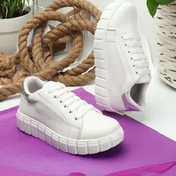 The Roadster Lifestyle Co. Women Comfort Insole Lace-Up Sneakers-57