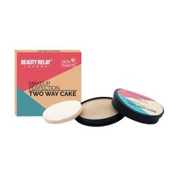 BeautyRelay London Skin Paints Makeup Perfection Two Way Cake Compact Powder - Warm Ivory 15g-53