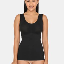 Zivame Thin Visible Shaping Cami With Removable Padding - Black-picture-44