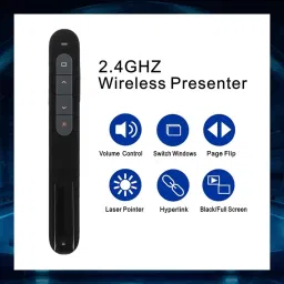 BTS Wireless Presenter, 2.4GHz USB Control Presentation Clicker PPT for Mac, Keynote, Laptop, Support Hyperlink and Volume Control Presenter image 2