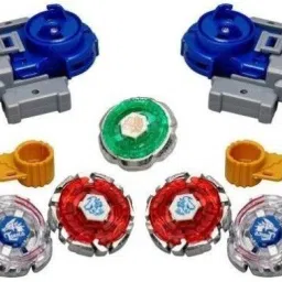 7 in 2 Beyblades Metal Fighter Fury with Metal Fight Ring and 2 Handle Launcher Beyblade Pack of 2 (Multicolor) (Multicolor)-27