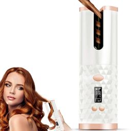 ASHFI Cordless Automatic Hair Curler Portable Electric Wand Curling Iron-Recharger Auto Crimper Hair Waver with LCD, 6 Adjustable Temperature & Timer Settings, Advance Quick heat Ceramic, Electric Hair Curler, Wireless/cordless Hair Curler, Auto Shut-Off Hair Styling Tools for Women 2 Electric Hair Curler-13