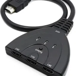 AlexVyanTV-out Cable 3 Port High Speed HDMI Switch HUB with 50 CM pigtail cable: Supports 1080p 3D up to 2,5Gbps 3 Port HDMI Switcher, 3 Input 1 Output HDMI Switcher Supports 4K, Full HD1080p, 3D,For HDTV,PC,Projector,PS3,Xbox,STB,Blu-ray DVD Players,4k TV-15