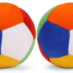 Plush Multicolor Ball stuffed soft toys -20 cm (Multicolor) (Pack of 2)- 20 cm-43