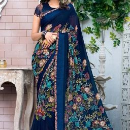 Printed Bollywood Georgette Saree-image-52