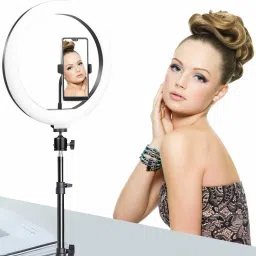 Wrapo Remote Dimmable 3-Modes LED Ring Light with Tabletop Stand with Ball-Head for Making up Youtube Videos Ring Flash image 5