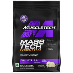 MuscleTech Mass Tech Extreme 2000,  11.99 lb  Vanilla Milkshake -image-3