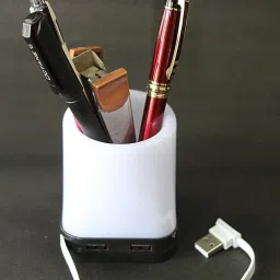 laps of luxury Tumbler With Usb Hub, Lamp And Mobile Stand (Adjustable Lamp Light) Study Lamp image 4