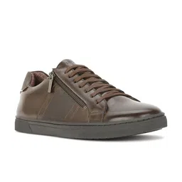 Bata Men Comfort Insole PU Round Toe  Lace-Up Sneakers-image-52