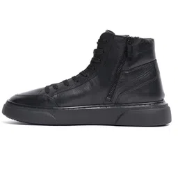 RARE RABBIT Men Glen Mid Top Leather Sneakers-31