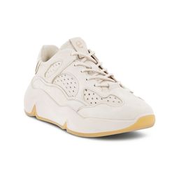 ECCO Women Upgrades Limestone Perforations Leather Comfort Insole Basics Sneakers-31