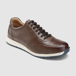 HATS OFF ACCESSORIES Men Perforated Leather Sneakers-image-9
