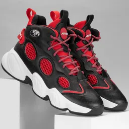 Atom Men Colourblocked Mid Top Lace Up Sneakers-image-47