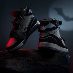 The Souled Store Men Batman Woven Design High-Top Sneakers-8