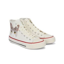 CROWCIA LONDON Women Printed High-Top Sneakers-image-65