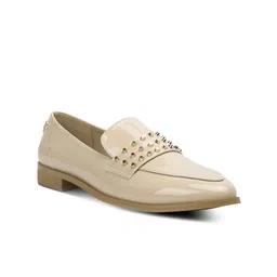 RAG & CO Women Stud Detail Patent Loafers-image-37