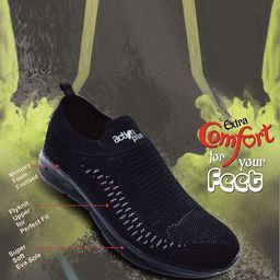 Action Plus Men Woven Design Slip On Sneakers-image-64