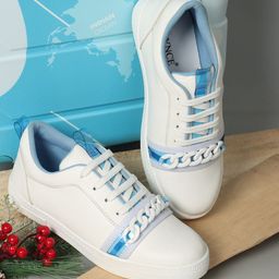 Longwalk Women Chain Embellished Sneakers-37