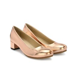CARLO ROMANO Round Toe Block Pumps-26