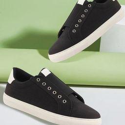 FAUSTO Men Lightweight Canvas Slip-On Sneakers-15