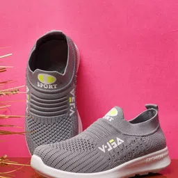 BAESD Kids Textured Lightweight Round Toe Mesh Slip-On Sneakers-image-41